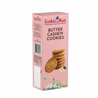 Cookieman Butter Cashew Cookies - 150g | Butter Cookies with Cashew [Apply 50% off coupon]