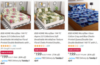 BSB HOME Double bedsheets at ₹199 [Many Options]
