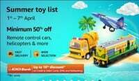 Amazon Summer Toy List Days [April 1- 7] Minimum 50% off + Bank Offers