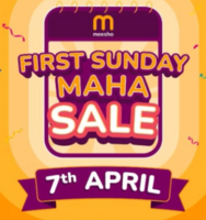 Meesho First Sunday Maha Sale  - Upto 70% Off + ₹9 Deals in every 2 hours