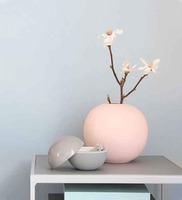 Cooee Pink Ceramic Tabla Vase, By Purezento