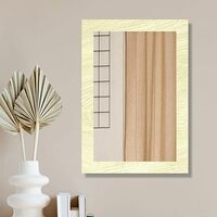 Creative Arts n Frames Small Size Rectangle Mirror for Cosmetic Shaving Make Up Bathroom and Indoor Use (Pine 9x13inch)