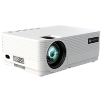PORTRONICS Beem 420 Full HD LED Projector (3200 Lumens, Bluetooth, USB, HDMI, Seamless Screen Mirroring, POR 1985, White)