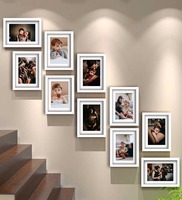 White Synthetic Wood (Set of 10) Collage Photo Frames, By Art Street