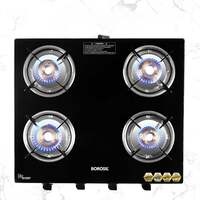 Borosil Flare Glasstop Gas stove, 4 Burners
