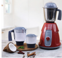 Wonderchef Tivoli Red and Grey 750 W 3 Jars Mixer Grinder