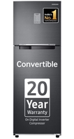SAMSUNG 256 L Frost Free Double Door 3 Star Convertible Refrigerator  with Convertible, Digital Inverter with Display
