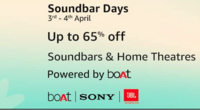 Amazon Sound Bar Days Upto 65% off + Extra Upto 10% Off Bank Offer (3rd - 4th Apr) 