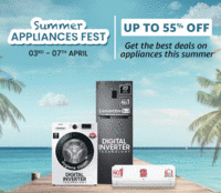 Amazon Summer Appliances Fest Upto 55% Off + 10% Off on Bank Cards (3rd - 7th April)