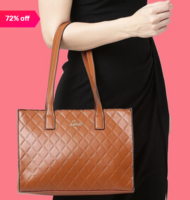 Lavie Rex Tan Solid Medium Shoulder Handbag