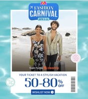 Myntra Fashion Carnival 50-80% Off + Upto 12% Off on HDFC & ICICI Credit Card (5th - 11th April)