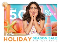 Purplle Holiday Sale [4 - 12 April]- Upto 50% Off on Beauty Products 