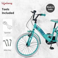 Lifelong Foxy 20T Cycle (Blue) I Ideal for: Kids (5-8 Years) I Frame Size: 12" | Ideal Height : 3 ft 10 inch+ I Unisex Cycle| 95% Assembled (Easy self-Assembly)