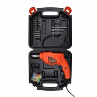 BLACK+DECKER HD400K50 550W 10mm Corded Non-Reversible Impact Drill Machine Kit 