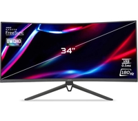 Acer Nitro ED3 34 inch Curved UWQHD LED Backlit VA Panel with HDR10 Support, AdobeRGB 90%, RGB Lighting, VisionCare 2.0, 2X3W Inbuilt Speakers, 1000R Curvature Tilt-able Stand Gaming Monitor (ED343CUR)