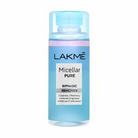 Lakme Biphasic Micellar Face Cleansing Water 100ml | Removes Waterproof Makeup | Oil and Water Formula