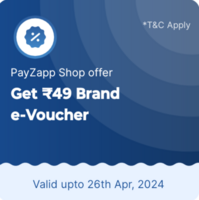 Payzapp: ₹49 Brand e-Voucher on Send Money Transaction