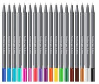 Corslet Color Pens Set - 24 Pens | Fineliner Color Pens | Multi Color Drawing Pens | Fine Tip Liquid-Ink Color Pens | Creative Painting Gel Pens For Kids & Adults