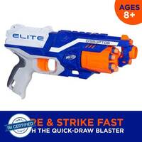 Nerf Elite Disruptor Blaster incl. 6 Darts; for 8+ Guns & Darts  (Multicolor) @ Re 1 + 898 Supercoins Burn
