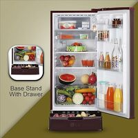 LG 185 L 4 Star Inverter Direct-Cool Single Door Refrigerator (2023 Model, GL-D199OSEY, Scarlet Euphoria, Base stand with drawer)