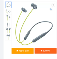 OnePlus Bullets Wireless Z2 Bluetooth Headset  (Jazz Green, In the Ear)