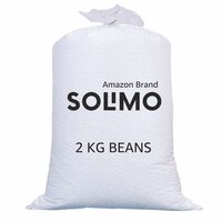 Amazon Brand - Solimo Beans Refill Pack Fillers for Bean Bag 2kg - White