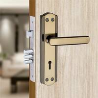 MILTON Iron Glossy Handlesets  (Black, Gold)