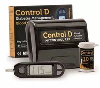 Control D Diabetes Care Kit Glucometer (Black)