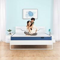 Doctor Dreams by Nilkamal Hybrid Wood and Metal Structure Grande Queen Size Bed, Lightweight and Portable (78 X 60, White)