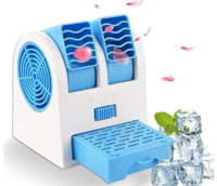 Generic® Mini Cooler AC USB and Battery Operated Air Mini Water Air Cooler Cooling Fan Duel Blower