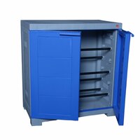 Cello Novelty Compact Shoe Rack (Blue and Grey) (25 x 24 x 15Inches), Capacity: 8, Plastic [Apply ₹200 Off Coupon]