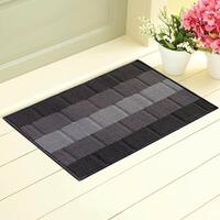 Status Polypropylene Anti Slip Floor Door Mat (38x58 cm) (Grey)