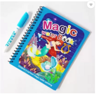 Kidology Magic Water Coloring Book, Magic Water Drawing Book Reusable Water-Reveal