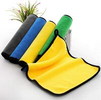 FLANXUS Microfiber Cloth for Car & Bike Cleaning and Detailing 800 GSM 40x40 cms