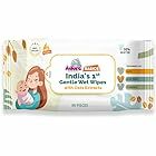 Adore Baby Water Wipes - 98% Water Based Baby Wipes with Oat Extracts & Goodness of Aloe Vera & Vitamin E - 80 Count,Oats Wipes,Pack of 1