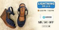 Flash Sale [ 6-7 PM ] - Min 50% Off on Mochi Womens Footwear  