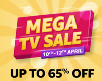 Mega TV Sale -  Upto 65% Off  + Extra Coupon & Bank Offers [10 -12 April]