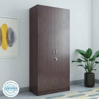 Hometown Willy Engineered Wood 2 Door Wardrobe  (Finish Color - Walnut, Knock Down)