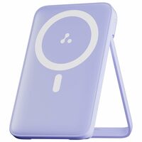 Ambrane 10000mAh Magnetic Wireless Power Bank (Aerosync PB 10, Purple)