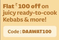 Licious Flat Rs.100 off on Ready to cook snacks & starters on orders above Rs.249