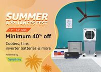 Summer Appliances Fest Minimum 40% Off + 10% Off on HDFC/JK/One Card Bank 