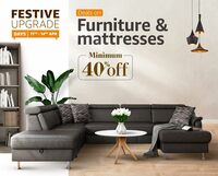 Furniture Upgrade Days Minimum 40% Off + Up to Rs.5000 Off on HDFC Cards EMI