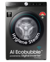 SAMSUNG 8 kg Fully Automatic Front Load Washing Machine with In-built Heater Black, Grey  (WW80T504DAX1TL)