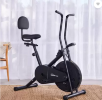 RPM Fitness by Cultsport RPM1001 Airbike with Back Seat Home Gym Workout Upright Stationary Exercise Bike (Black)