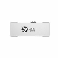 HP 818w 128GB USB 3.2 Flash Drive Silver Metal