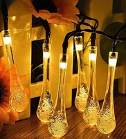 Yellow 5 Meter Water Drop LED String Light By Homesake