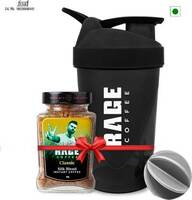 RAGE Silk Blend Classic 60 GMs + Multi-purpose Shaker | Ideal for Gym, Protein Shakes Instant Coffee (60 g)