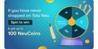 TataNeu - Spin & Win upto 100 NeuCoins (New Users)