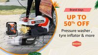 Woscher Brand Days Up to 50% off on Pressure Washer Tyre Inflator & More + Bank Offers