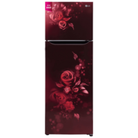 LG 242 Litres 2 Star Frost Free Double Door Refrigerator with Anti Bacterial Gasket (GLN292BSEY, Scarlet Euphoria)